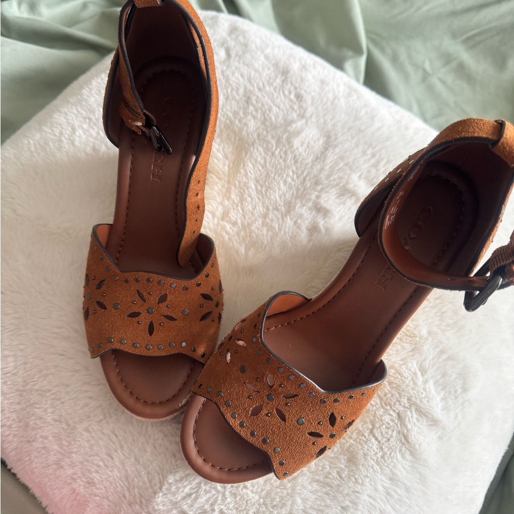 Brown Suede Women's Sandals